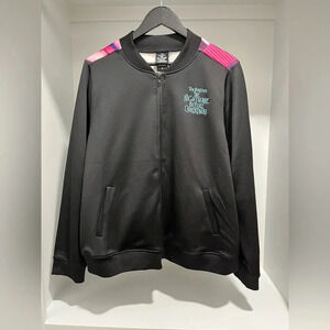 Disney Nightmare Before Christmas Black Scuba Bomber Jacket plus size 2 2X NEW